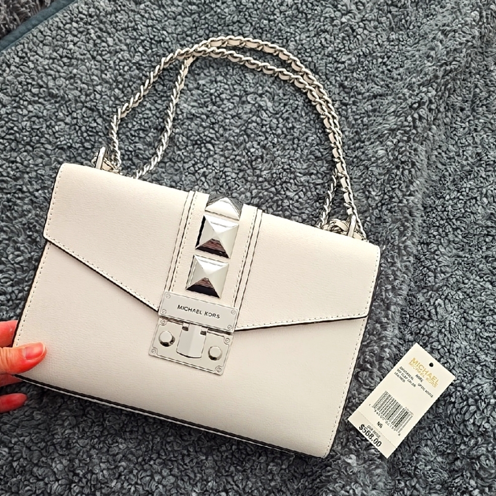 Michael Kors White Shoulder Bag